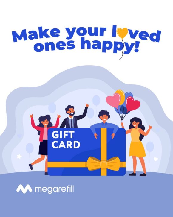 megarefill Virtual prepaid Visa and Mastercard bought with cryptocurrency on a phone